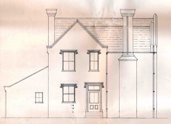 Elevation of Tilsworth Vicarage 1852